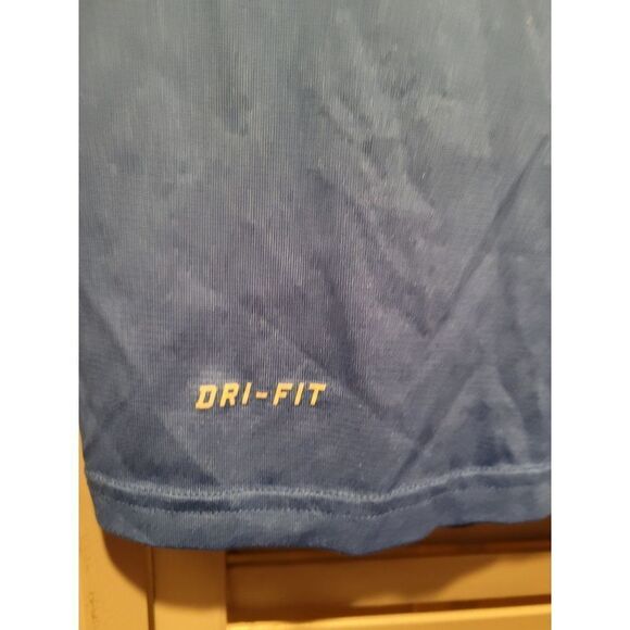 Nike Royal Blue Dri-Fit Short Sleeve Shirt- Size S - Picture 2 of 4